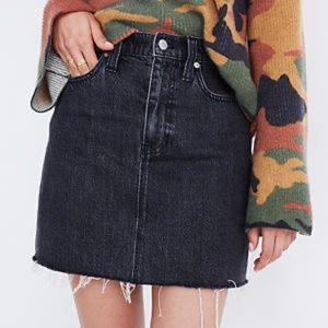 Madewell Rigid Denim Straight Mini Skirt